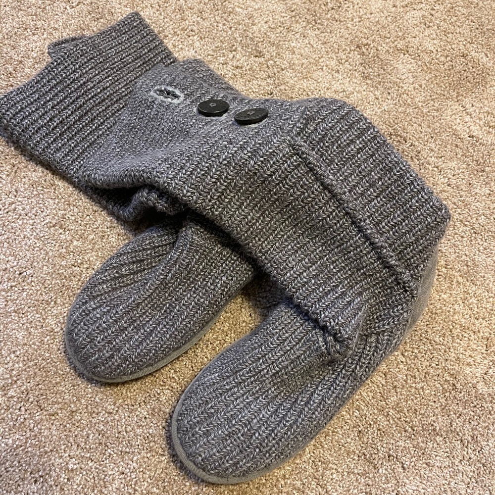 UGG® Classic Cardy Button Detailed Knit Boots